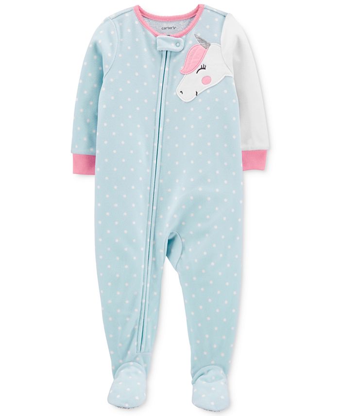 Carter's Toddler Girls Footed Unicorn Pajamas - Macy's