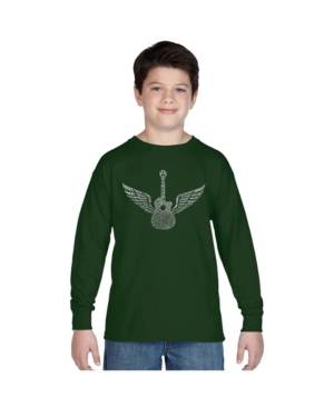 La Pop Art Boy's Word Art Long Sleeve - Amazing Grace