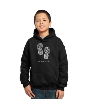 La Pop Art Boy's Word Art Hoodies - Beach Bum