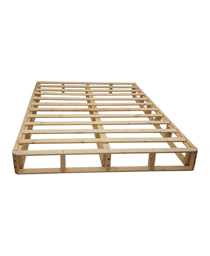 Payton Easy Wood Box Spring or Foundation with Simple Assembly for