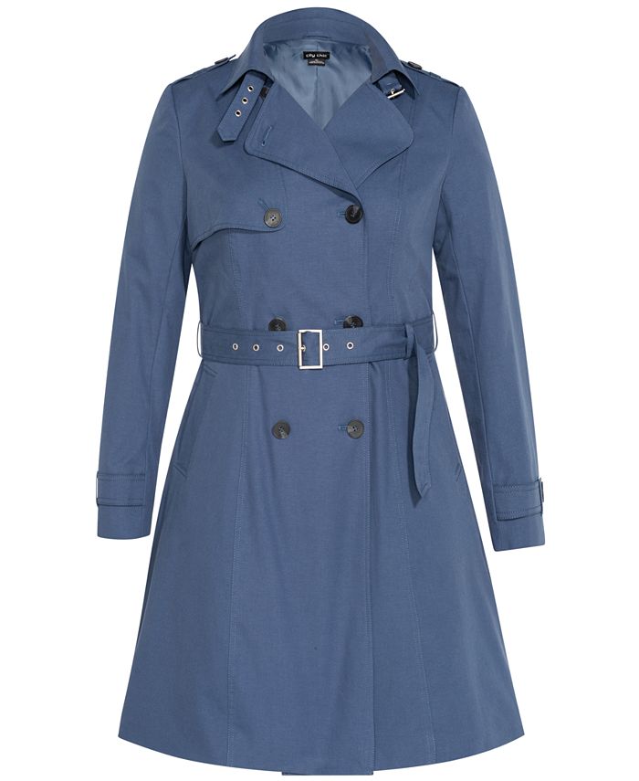 City Chic Trendy Plus Size Classic Trench Coat & Reviews - Jackets ...