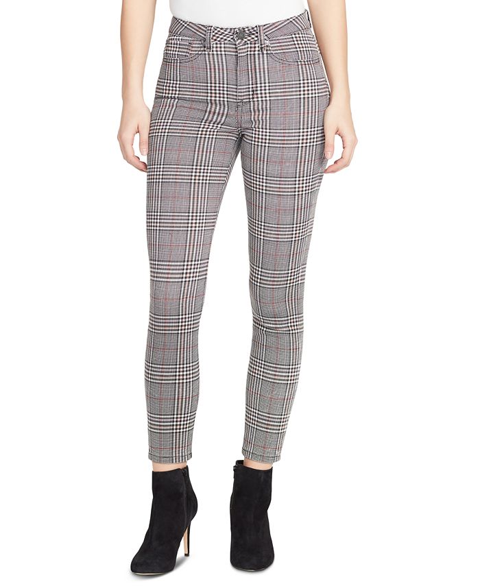 WILLIAM RAST Sculpted Plaid Ankle Skinny Jeans - Macy's