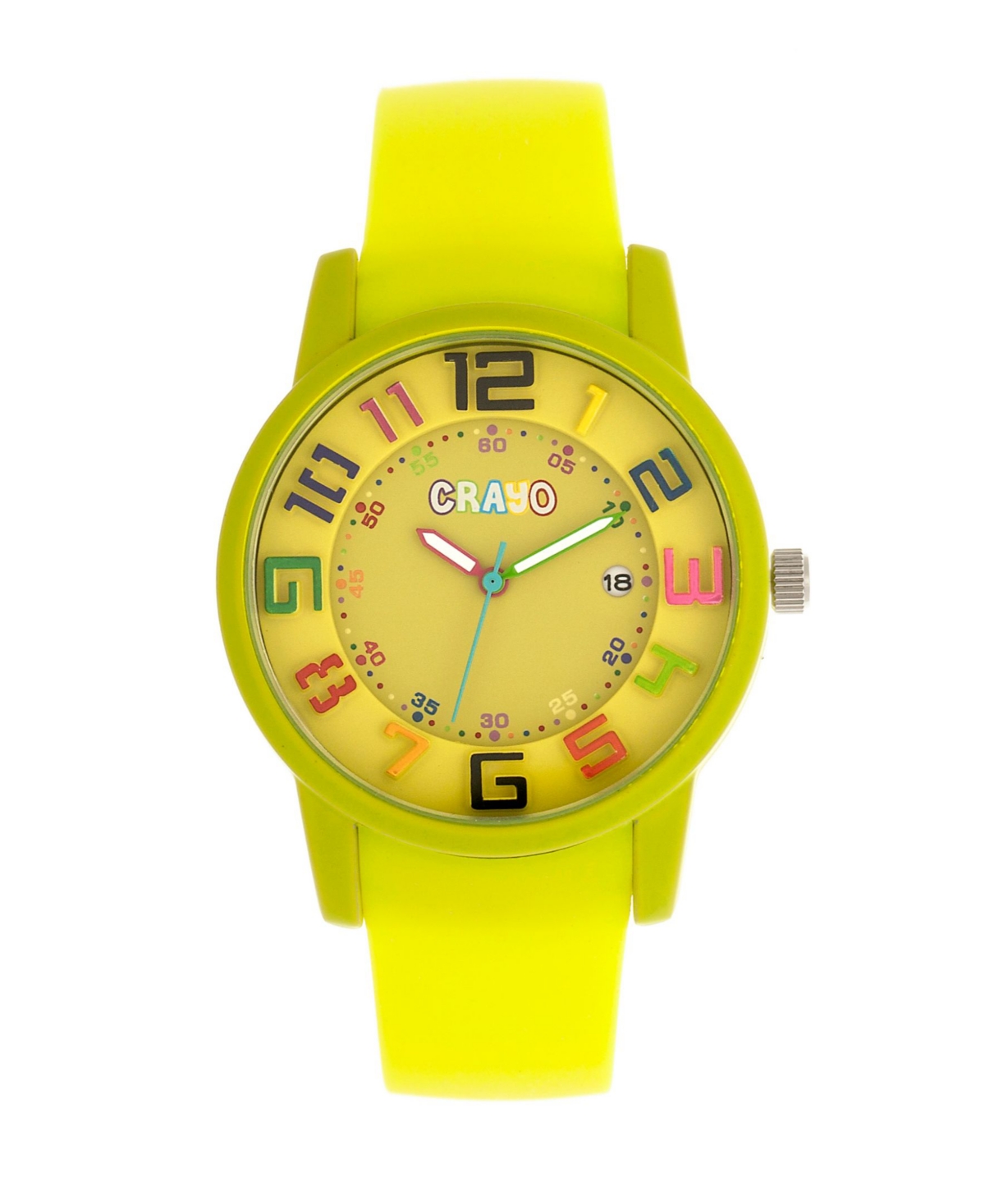 Unisex Festival Lime Silicone Strap Watch 41mm - Yellow