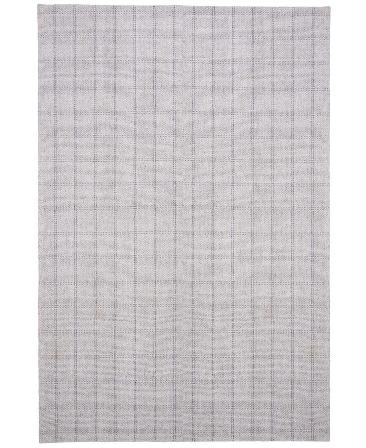 Lauren Ralph Lauren Tamworth Check LRL6450C Silver 9' X 12' Area Rug - Silver