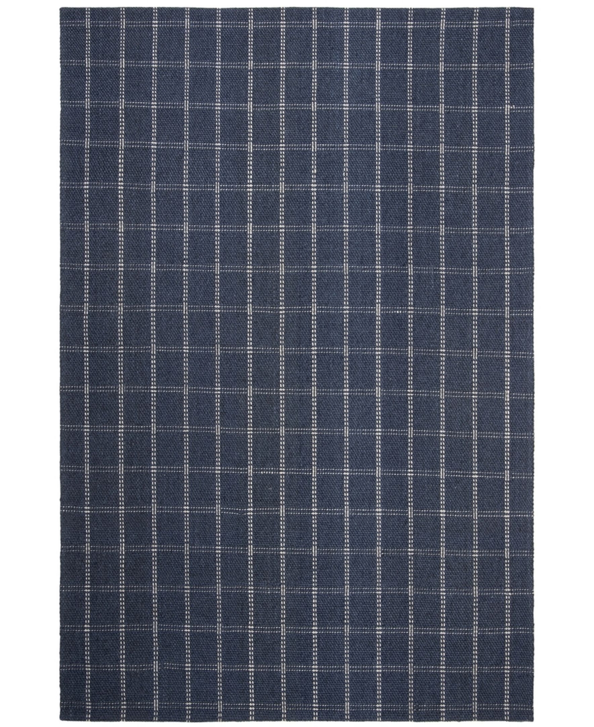 Lauren Ralph Lauren Tamworth Check LRL6450D Navy 5' X 8' Area Rug - Navy