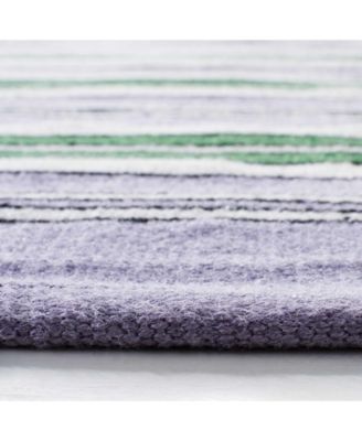 Leopold Stripe LRL2462G Lilac 8' X 10' Outdoor Area Rug