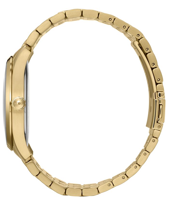 Hugo Boss BOSS Men's Master Gold Ion-Plated Stainless Steel Bracelet ...