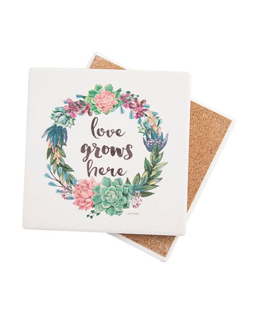 Thirstystone Love Grows Here Coaster Reviews Dining Macy S