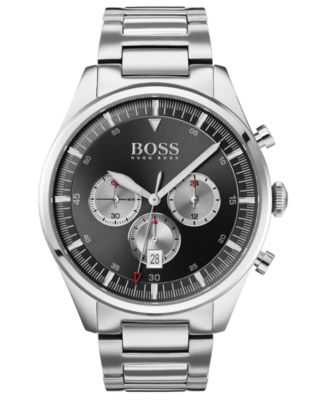 Hugo Boss - Men's Chronograph Pioneer Stainless Steel Bracelet Watch 44mm