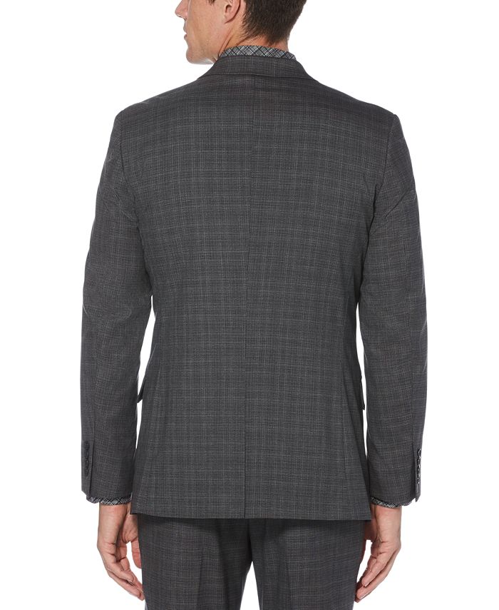 Perry Ellis Men's Slim-Fit Stretch Plaid Suit Jacket - Macy's