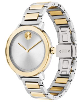 Movado Women's Evolution Swiss Bold Two-Tone Stainless Steel Bracelet ...