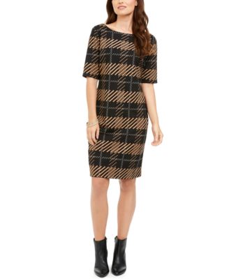 macys plaid dress