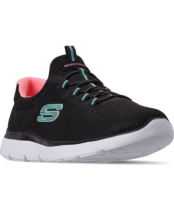 skechers women's summits wide width athletic sneakers from finish line