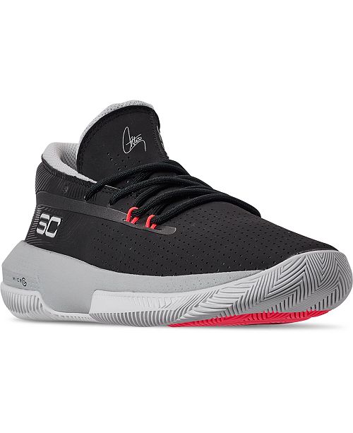 Under Armour Big Boys Sc 3zero Iii Basketball Sneakers From