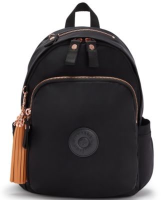 kipling rose gold backpack