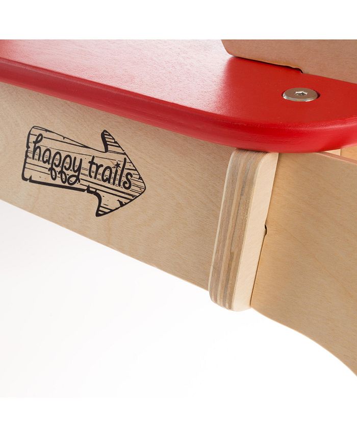 Happy Trails Rocking Horse Rideon Toy for ChildrenClassic Wooden