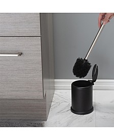 Self Closing Lid Toilet Brush and Holder