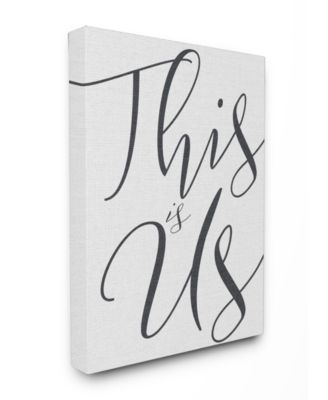 This is Us Typography Canvas Wall Art, 24" x 30"
