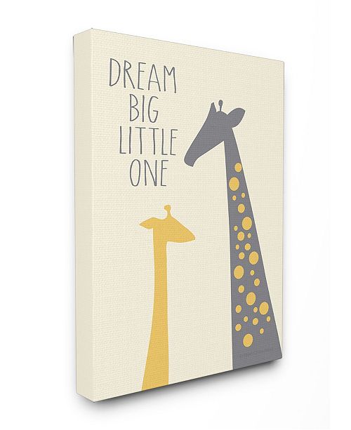 Stupell Industries Home Decor Dream Big Little One With Giraffes