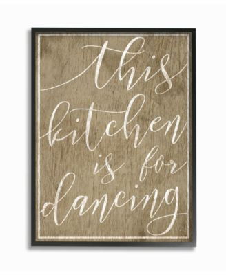 This Kitchen is For Dancing Framed Giclee Art, 11" x 14"