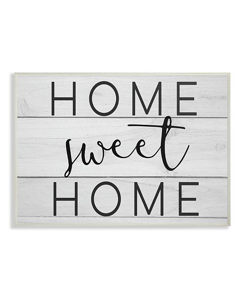 Stupell Industries Home Sweet Home Planks Wall Plaque Art 10 X
