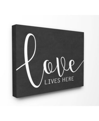Love Lives Here Canvas Wall Art, 30" x 40"