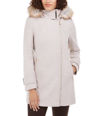 calvin klein hooded wool coat