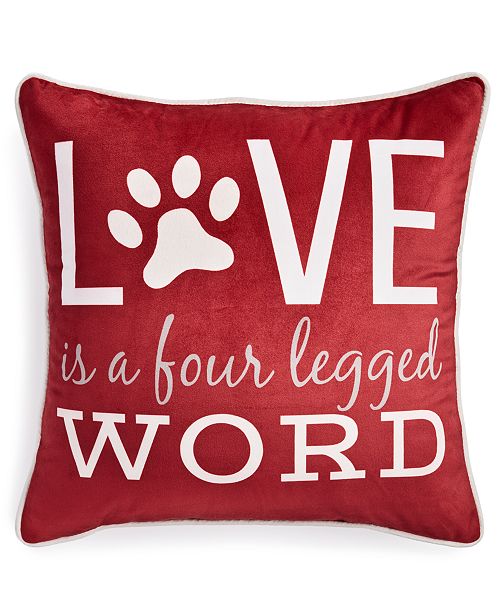 Lacourte Love Is A Four Legged Word 18 X 18 Toss Decorative