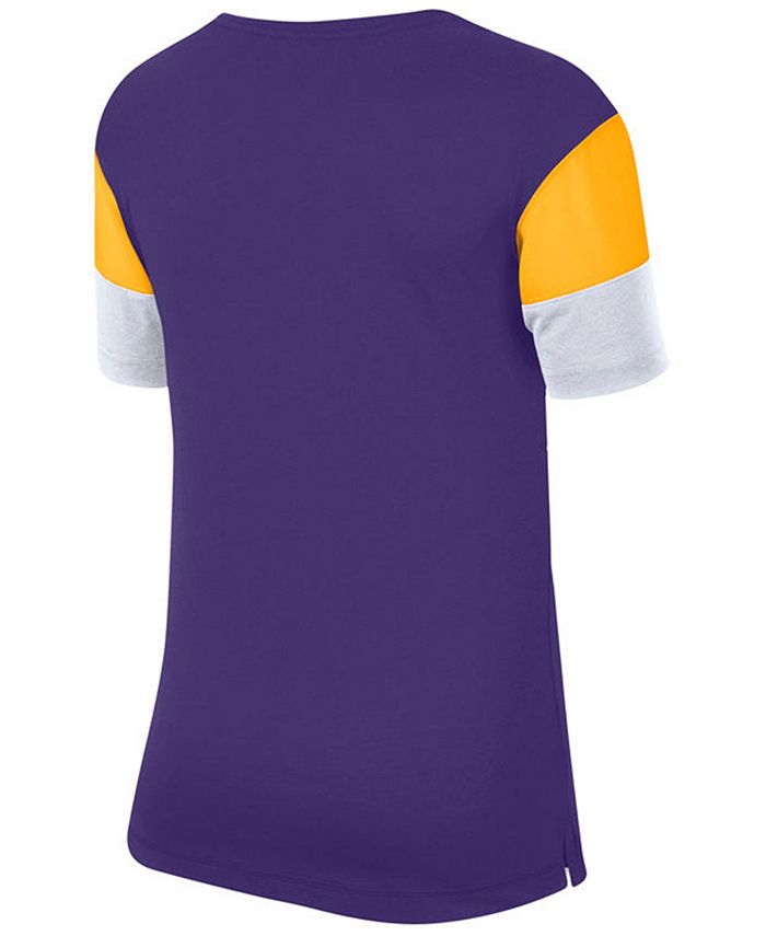 Nike Women's LSU Tigers Breathe V-Neck T-Shirt - Macy's