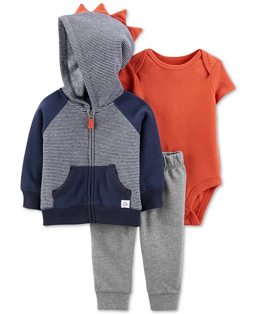 Carter S Baby Boys 3 Pc Dino Spike Jacket Set Reviews Macy S