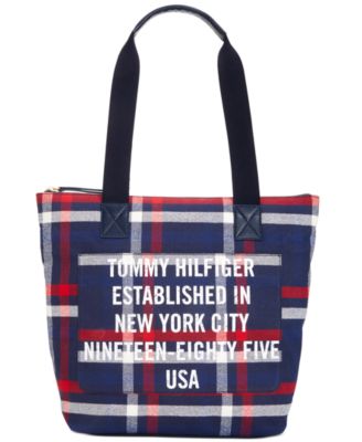 tommy hilfiger city tote nylon