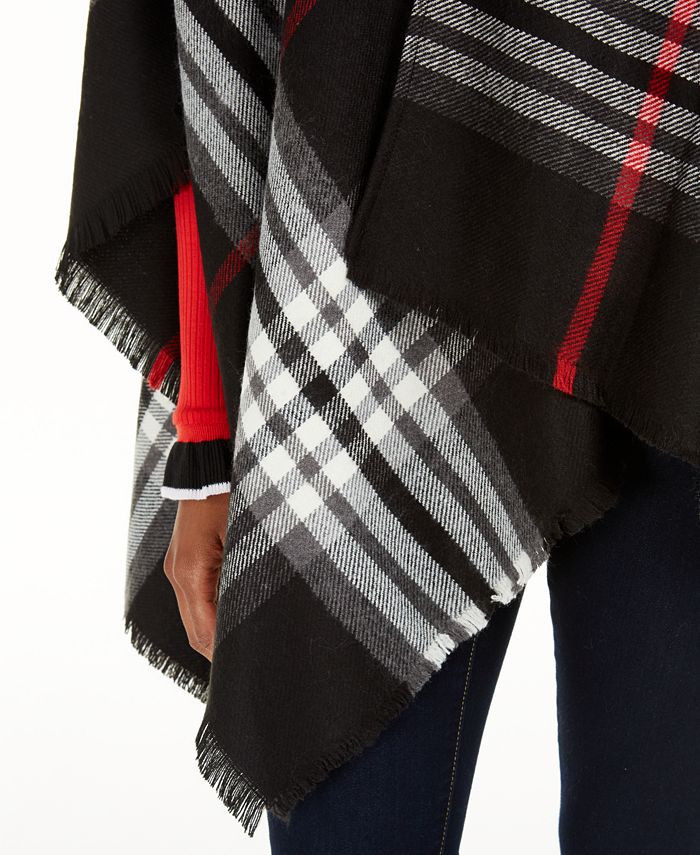 V. Fraas Plaid Ruana - Macy's