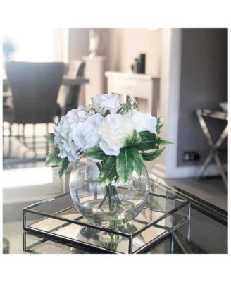 Mirrored Napkin Holder with Chrome Rails