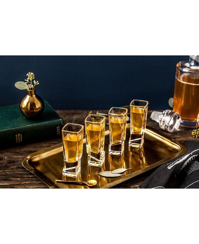 JoyJolt Carre Square Shot Glasses, Set of 8 Macy's