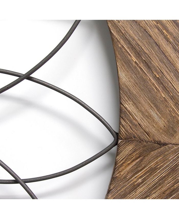 Stratton Home Décor Stratton Home Decor Round Wood and Metal Medallion