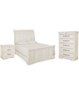 Trisha Yearwood Home - Homecoming Sleigh Bedroom Collection 3-Pc. Set (King Bed, Nightstand & Chest)