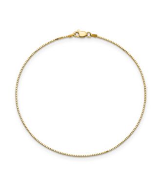 Macy's - Box Chain Anklet in 14k Yellow Gold