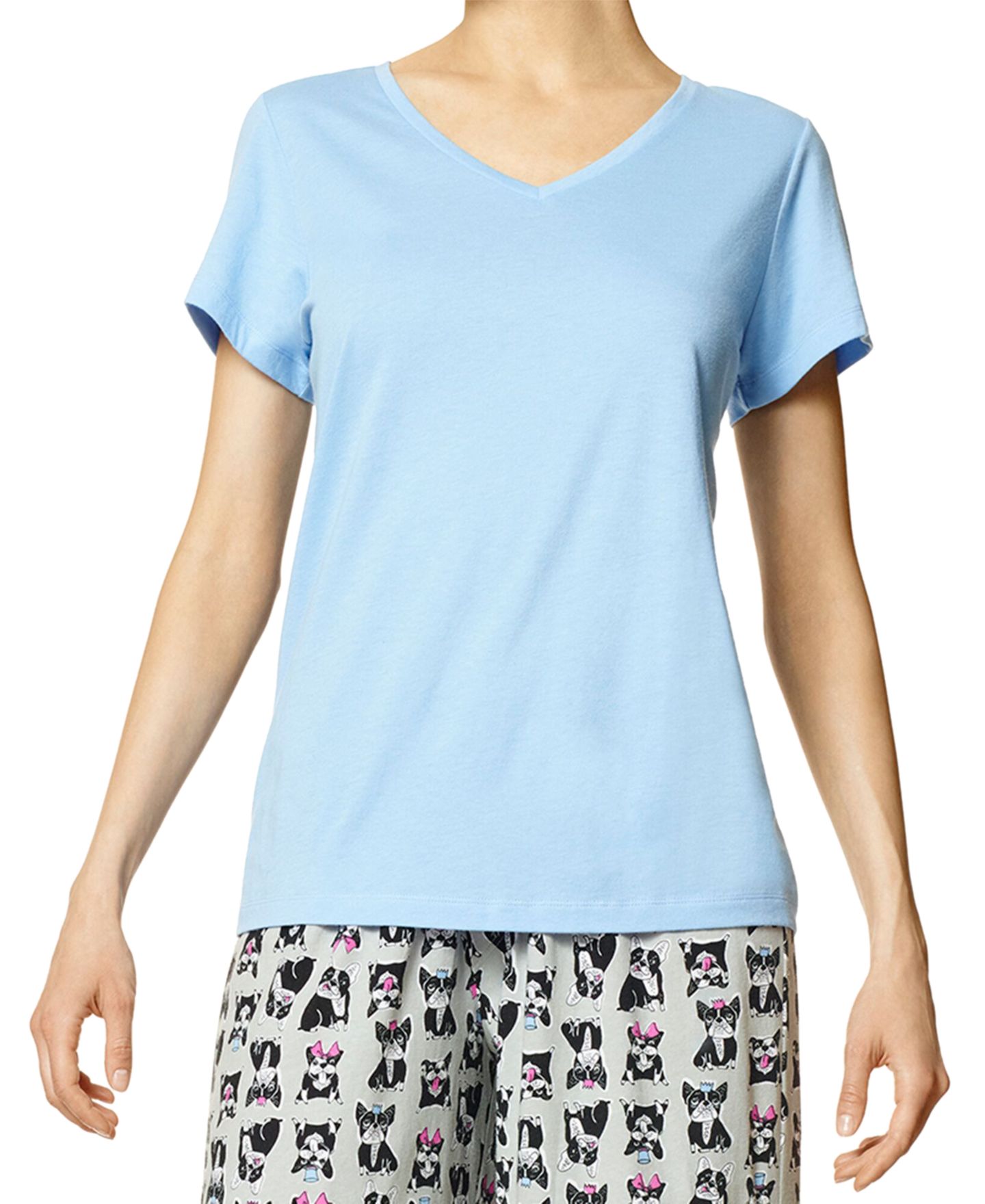 Женские брюки Hue Sleepwell Basic Tee and Pant Separates with Temperature Regulating Technology, цвет: Анималистичный — фото 11