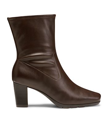 Aerosoles Women s Cinnamon Heeled Tailored Booties Macy s