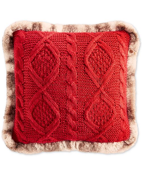Martha Stewart Collection Sweater Knit 20 X 20 Decorative Pillow