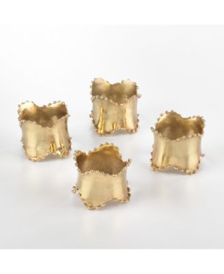 Napkin Ring Collection Classic Design Napkin Ring Set of 4, 2.5" x 1"