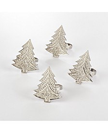 Christmas Tree Design Christmas Tree Napkin Ring, Set of 4