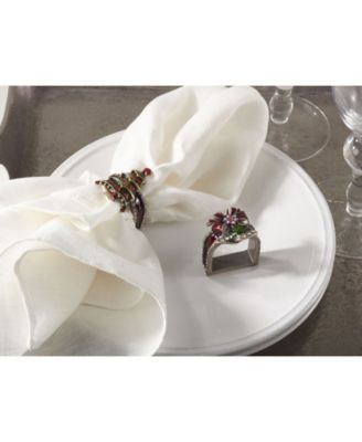 Christmas Design Napkin Ring, Set of 4