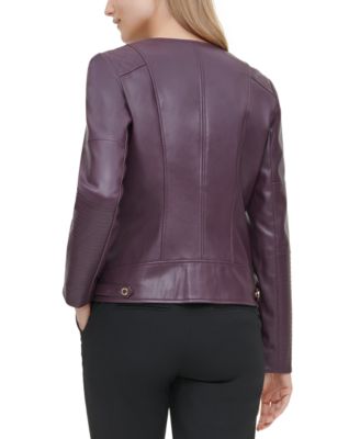 Calvin Klein Faux-Leather Motorcycle Jacket