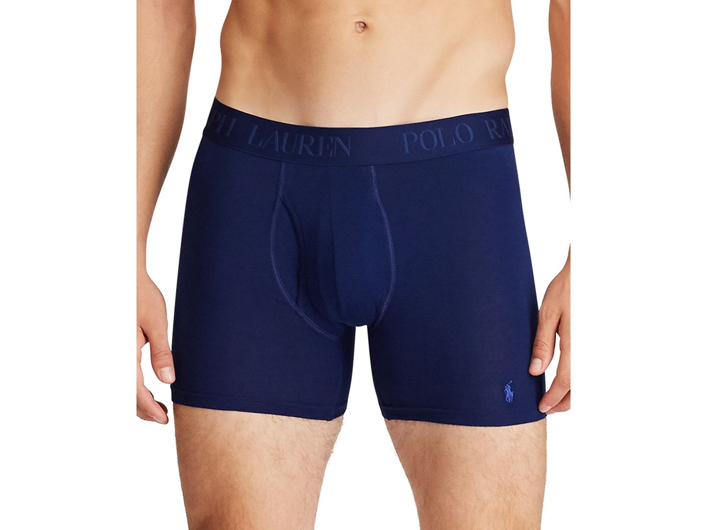 Трусы-боксеры Flex для мужчин, модал, 3 шт. — Polo Ralph Lauren, цвет: Синий — фото 6