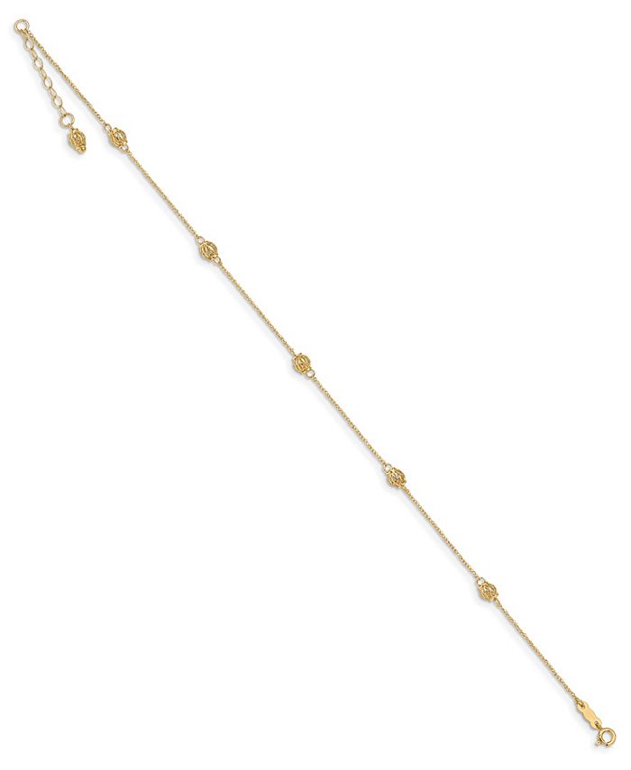 14k gold top anklet macy's