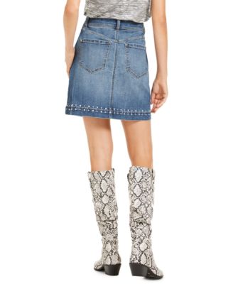 macy's jeans skirt