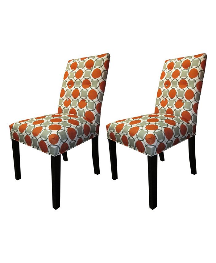 Sole Designs Halo Grani Tufted Dining Chair Set, Set of 2 - Macy's