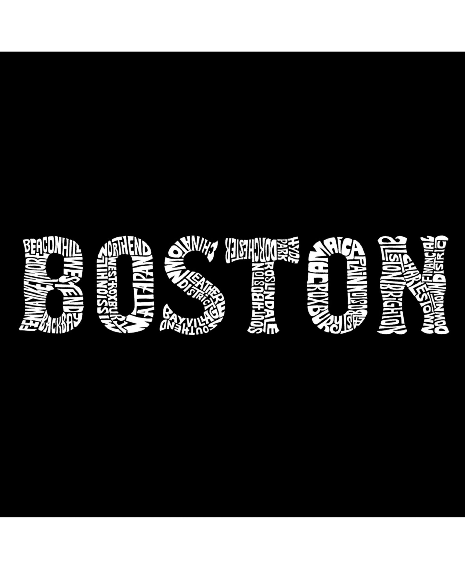 Men's Word Art T-Shirt - Boston Neighborhoods
