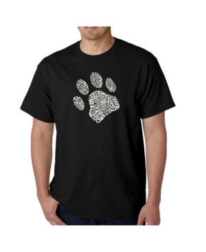 La Pop Art Men's Word Art T-Shirt - Dog Paw